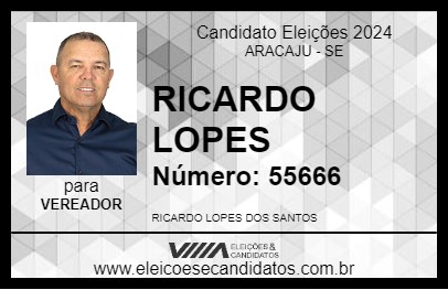 Candidato RICARDO LOPES 2024 - ARACAJU - Eleições