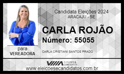 Candidato CARLA ROJÃO 2024 - ARACAJU - Eleições