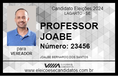 Candidato PROFESSOR JOABE 2024 - LAGARTO - Eleições