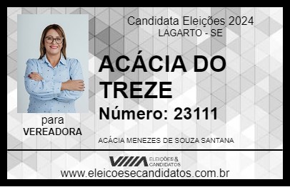 Candidato ACÁCIA DO TREZE 2024 - LAGARTO - Eleições