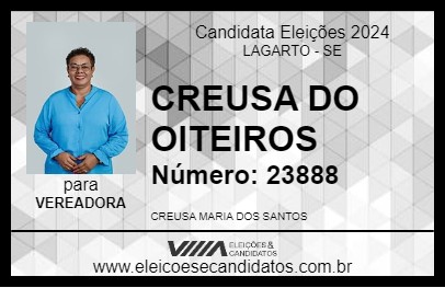 Candidato CREUSA DO OITEIROS 2024 - LAGARTO - Eleições