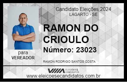 Candidato RAMON DO CRIOULO 2024 - LAGARTO - Eleições