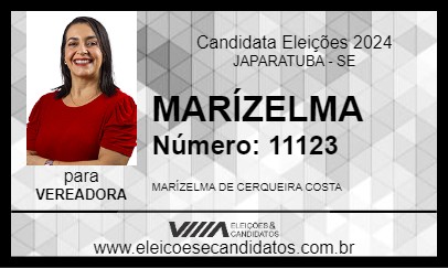 Candidato MARÍZELMA 2024 - JAPARATUBA - Eleições