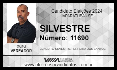 Candidato SILVESTRE 2024 - JAPARATUBA - Eleições