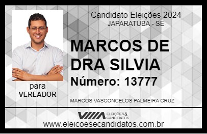 Candidato MARCOS DE DRA SILVIA 2024 - JAPARATUBA - Eleições