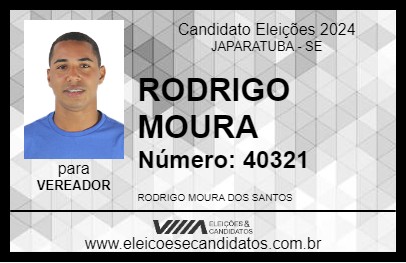 Candidato RODRIGO MOURA 2024 - JAPARATUBA - Eleições