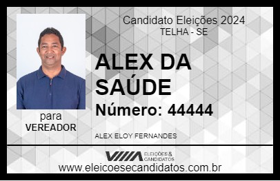 Candidato ALEX DA SAÚDE 2024 - TELHA - Eleições