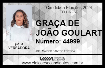 Candidato GRAÇA DE JOÃO GOULART 2024 - TELHA - Eleições