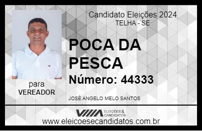 Candidato POCA DA PESCA 2024 - TELHA - Eleições