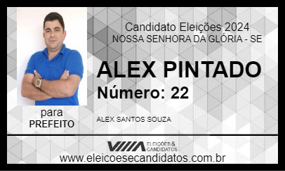 Candidato ALEX PINTADO 2024 - NOSSA SENHORA DA GLÓRIA - Eleições