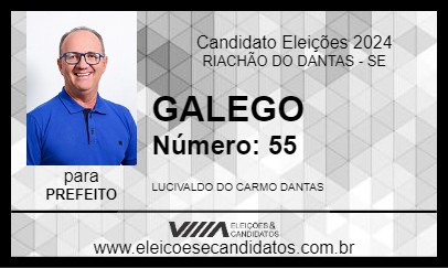 Candidato GALEGO 2024 - RIACHÃO DO DANTAS - Eleições