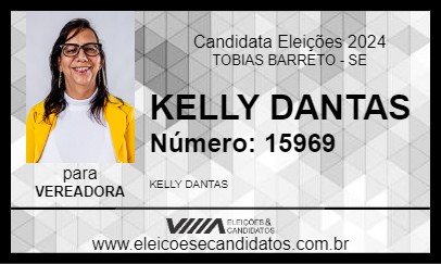 Candidato KELLY DANTAS 2024 - TOBIAS BARRETO - Eleições