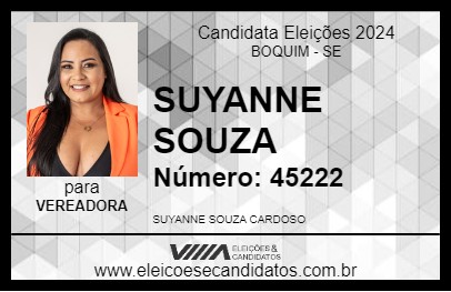 Candidato SUYANNE SOUZA 2024 - BOQUIM - Eleições