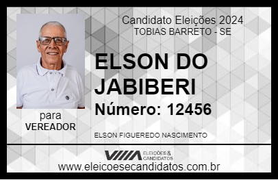 Candidato ELSON DO JABIBERI 2024 - TOBIAS BARRETO - Eleições