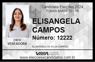 Candidato ELISANGELA CAMPOS 2024 - TOBIAS BARRETO - Eleições