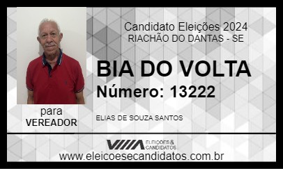 Candidato BIA DO VOLTA 2024 - RIACHÃO DO DANTAS - Eleições