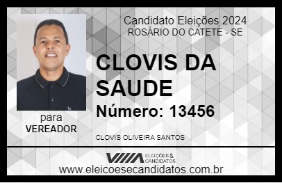 Candidato CLOVIS DA SAUDE 2024 - ROSÁRIO DO CATETE - Eleições