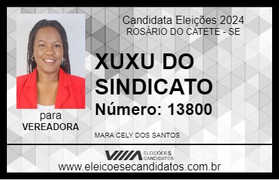 Candidato XUXU DO SINDICATO 2024 - ROSÁRIO DO CATETE - Eleições