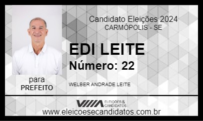 Candidato EDI LEITE 2024 - CARMÓPOLIS - Eleições