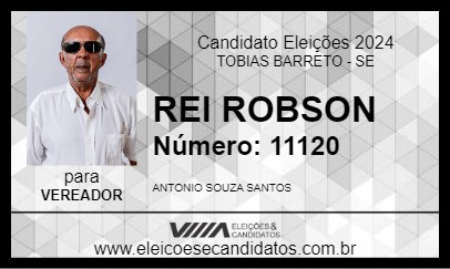 Candidato REI ROBSON 2024 - TOBIAS BARRETO - Eleições