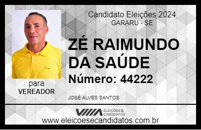 Candidato ZÉ RAIMUNDO DA  SAÚDE 2024 - GARARU - Eleições