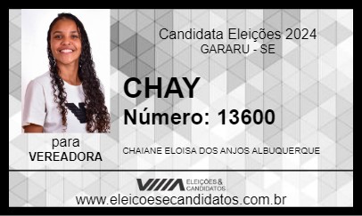 Candidato CHAY 2024 - GARARU - Eleições