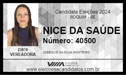 Candidato NICE DA SAÚDE 2024 - BOQUIM - Eleições