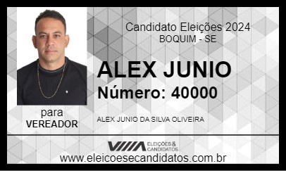 Candidato ALEX JUNIO 2024 - BOQUIM - Eleições