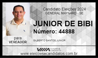 Candidato JUNIOR DE BIBI 2024 - GENERAL MAYNARD - Eleições