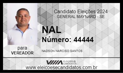 Candidato NAL 2024 - GENERAL MAYNARD - Eleições