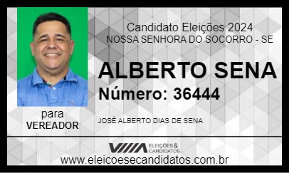 Candidato ALBERTO SENA 2024 - NOSSA SENHORA DO SOCORRO - Eleições