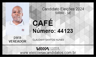 Candidato CAFÉ 2024 - SIRIRI - Eleições