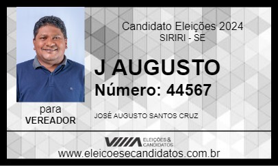 Candidato J AUGUSTO 2024 - SIRIRI - Eleições