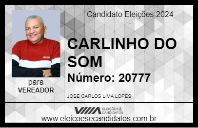 Candidato CARLINHO DO SOM 2024 - LAGARTO - Eleições