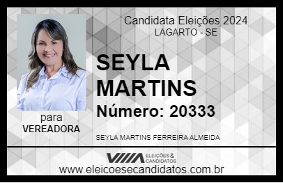 Candidato SEYLA MARTINS 2024 - LAGARTO - Eleições