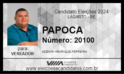 Candidato PAPOCA 2024 - LAGARTO - Eleições