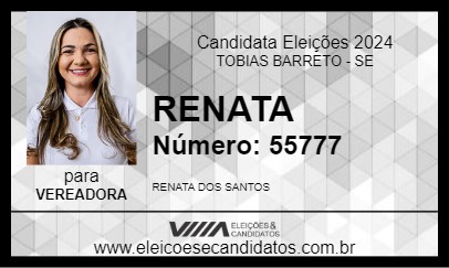 Candidato RENATA 2024 - TOBIAS BARRETO - Eleições