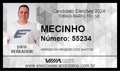 Candidato MECINHO 2024 - TOBIAS BARRETO - Eleições