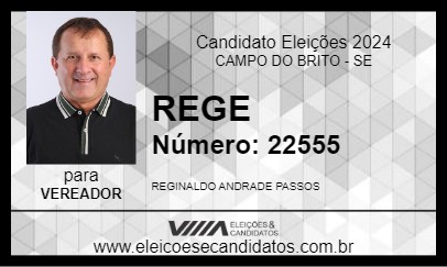 Candidato REGE 2024 - CAMPO DO BRITO - Eleições