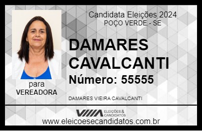 Candidato DAMARES CAVALCANTI 2024 - POÇO VERDE - Eleições