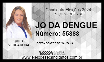 Candidato JO DA DENGUE 2024 - POÇO VERDE - Eleições