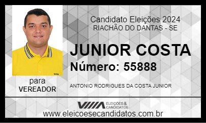 Candidato JUNIOR COSTA 2024 - RIACHÃO DO DANTAS - Eleições