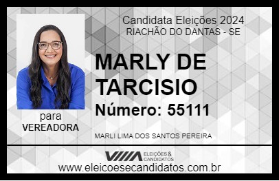 Candidato MARLY DE TARCISIO 2024 - RIACHÃO DO DANTAS - Eleições