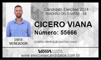 Candidato CICERO VIANA 2024 - RIACHÃO DO DANTAS - Eleições