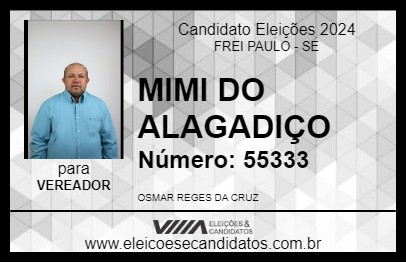 Candidato MIMI DO ALAGADIÇO 2024 - FREI PAULO - Eleições