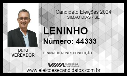 Candidato LENINHO 2024 - SIMÃO DIAS - Eleições