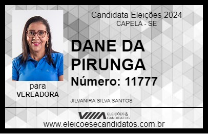 Candidato DANE DA PIRUNGA 2024 - CAPELA - Eleições