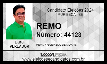 Candidato REMO 2024 - MURIBECA - Eleições