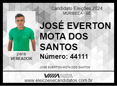 Candidato LIGEIRINHO DO SACO DAS VARAS 2024 - MURIBECA - Eleições