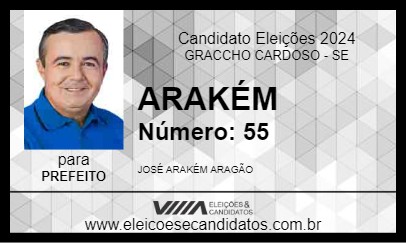 Candidato ARAKÉM 2024 - GRACCHO CARDOSO - Eleições